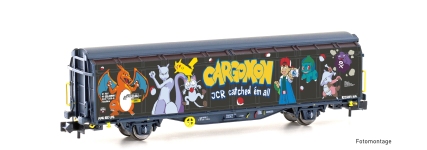 Hobbytrain H24671 - N - Schiebewandwagen Cargomon, SBB, Ep. VI